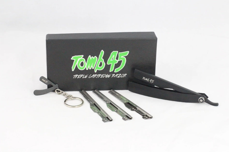 Tomb 45 Triple Cartridge Razor & Shave Gel – Cicely's Beauty and Barber  Supply